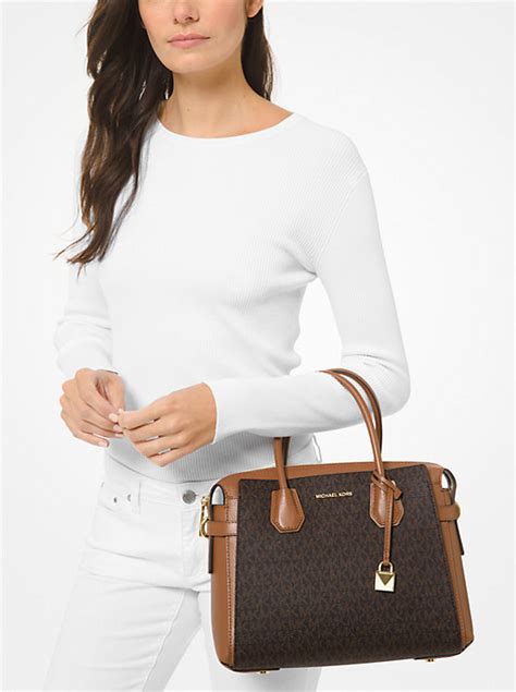 michael kors studio mercer satchel|michael kors mercer belted satchel.